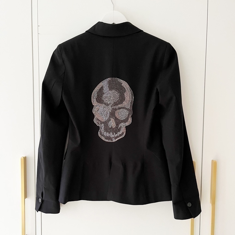 𝅺BNWOT Rhinestone Hipchik Couture Blazer